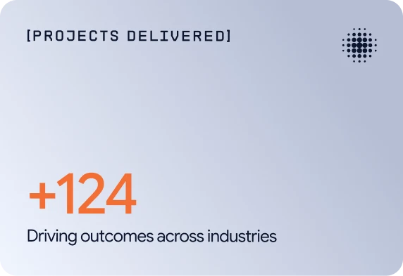 Projects delivered: +124